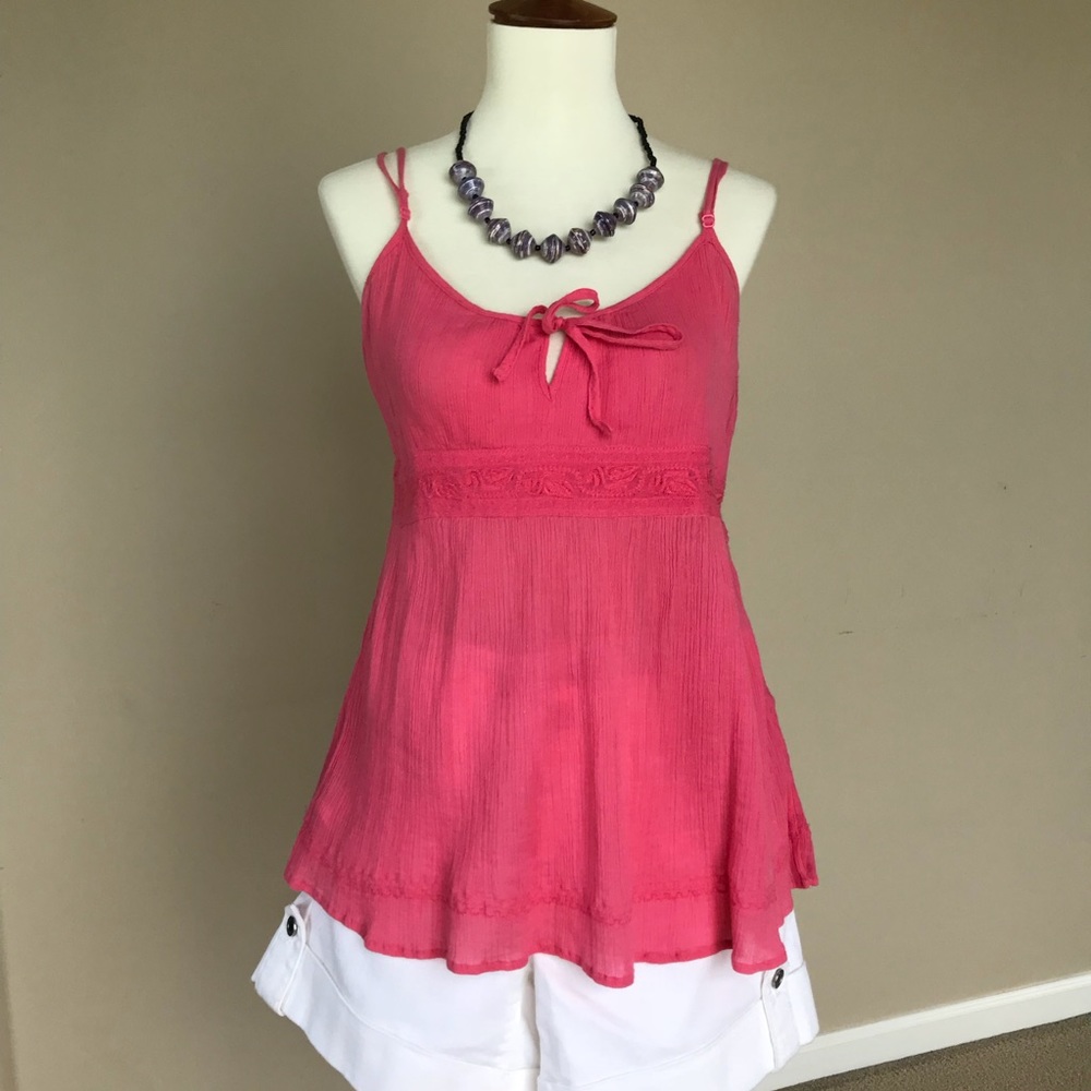 GAP Pink Babydoll Sleeveless Top 